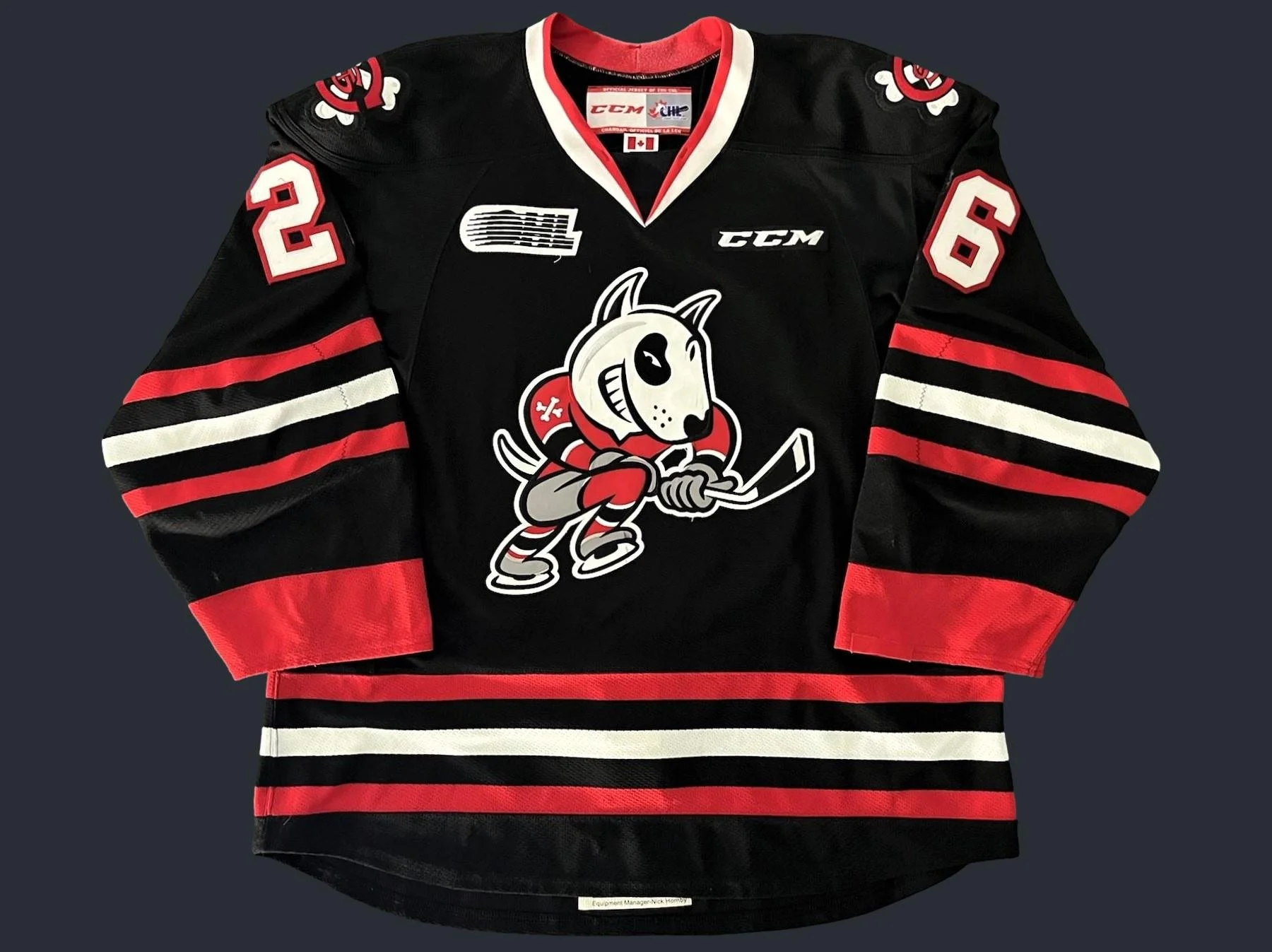 Philip Tomasino 2018 2019 Niagara IceDogs Black Set Game Worn